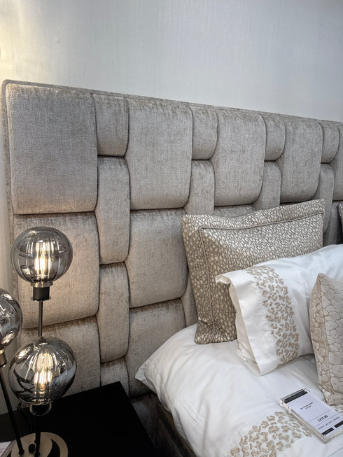 Silverstone Latte Boucle Bed