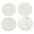 Kindia Set of 4 White Marble Round Coasters