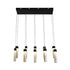 Macie 10 Light Pendant - Black & Marble Effect