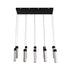 Macie 10 Light Pendant - Black & Marble Effect