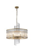 Lola 6 Light Pendant - Gold & Clear Glass