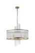 Lola 6 Light Pendant - Gold & Clear Glass