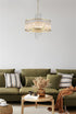 Lola 6 Light Pendant - Gold & Clear Glass