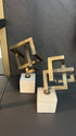 Marble Interlocking Square Set - Travertine