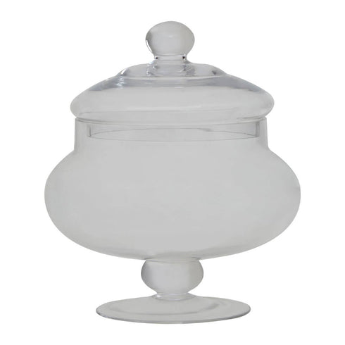 Olivia Clear Glass Candy Storage Jar