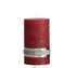 Rustic Pillar Red Candle