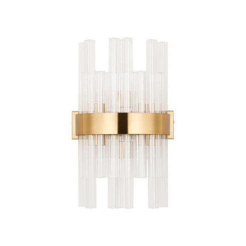 Kade Wall Light Brass - Clear Glass