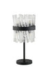 Kade Table Lamp Satin Black - Clear Glass