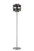 Kade Floor Lamp Nickel - Smoked Glass
