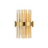 Kade Wall Light Brass - Amber Glass