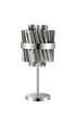 Kade Table Lamp Nickel - Smoked Glass