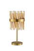 Kade Table Lamp Brass - Amber Glass