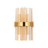 Kade Wall Light Brass - Amber Glass