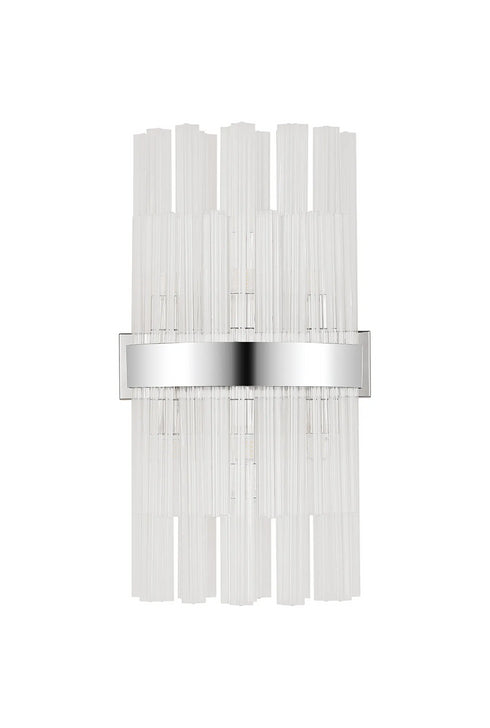 Kade Wall Light Nickel - Clear Glass