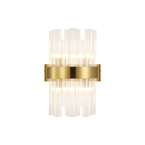 Kade Wall Light Brass - Clear Glass