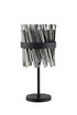Kade Table Lamp Satin Black - Smoked Glass