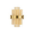 Kade Wall Light Brass - Amber Glass