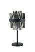 Kade Table Lamp Satin Black - Smoked Glass