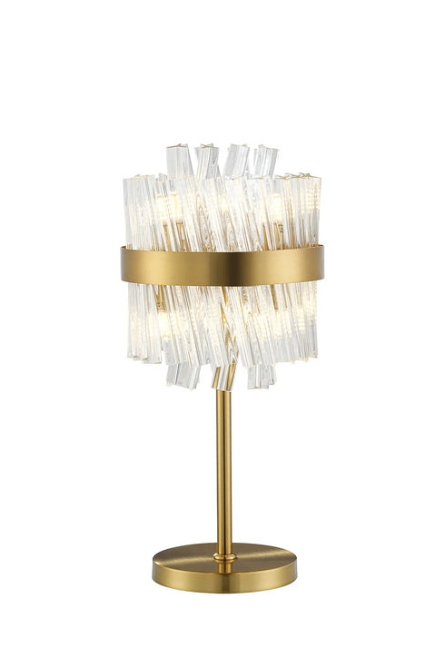 Kade Table Lamp Brass - Clear Glass