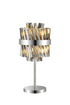 Kade Table Lamp Nickel - Smoked Glass