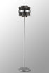 Kade Floor Lamp Nickel - Smoked Glass