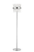 Kade Floor Lamp Nickel - Clear Glass