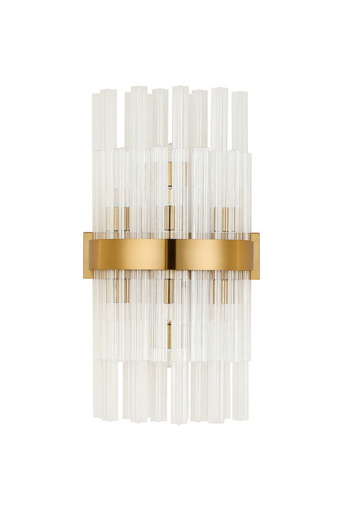 Kade Wall Light Brass - Clear Glass