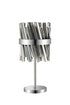 Kade Table Lamp Nickel - Smoked Glass