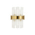 Kade Wall Light Brass - Clear Glass