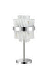 Kade Table Lamp Nickel - Clear Glass