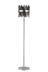 Kade Floor Lamp Nickel - Smoked Glass