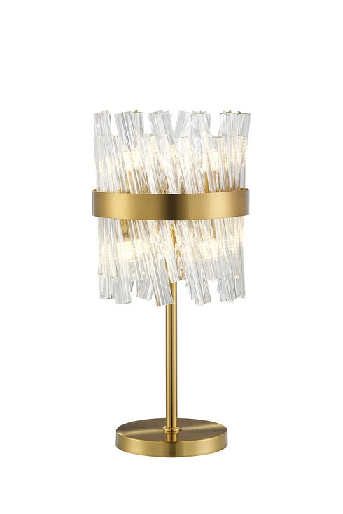 Kade Table Lamp Brass - Clear Glass
