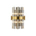 Kade Wall Light Brass - Smoked Glass