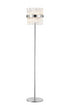 Kade Floor Lamp Nickel - Clear Glass