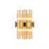 Kade Wall Light Brass - Amber Glass