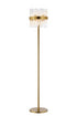 Kade Floor Lamp Brass - Clear Glass