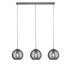 Orbit 3 Light Bar Pendant - Chrome & Smoked
