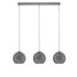 Orbit 3 Light Bar Pendant - Chrome & Smoked