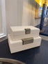 Cream Leather Dimple Box Set