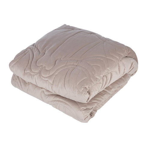 Essential Velvet Bedspread Sand
