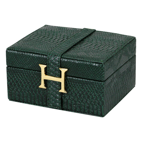 Green Croc Box Set - Gold H