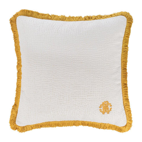 Skin Velvet Cushion White
