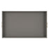 Grey Leather Tray Geo