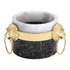 Lion Head Marble Candle Holder Set 2