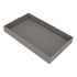 Grey Leather Tray - Geo Silver