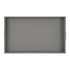 Grey Leather Tray - Geo Silver