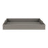 Grey Leather Tray - Geo Silver