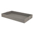 Grey Leather Tray - Geo Silver