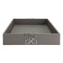 Grey Leather Tray - Geo Silver
