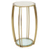 Scarlett Gold & White Marble Side Table